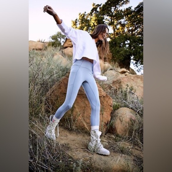 Free People Movement Sock It To Me Leggings in Stone Washed - Picture 2 of 6